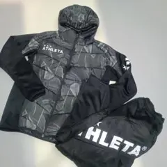 美品 ATHLETE 中綿ジャケット パンツ 上下セット S サッカー