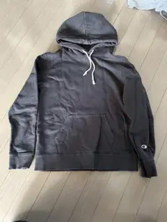 Champion 黒フード付きパーカー Mサイズ