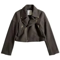 00s y2k 短丈 メルトン ライダース コート ジャケット グランジ コア