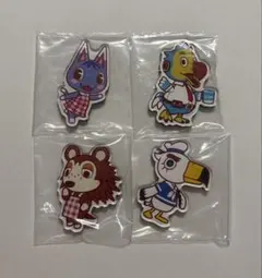 どうぶつの森　キャラマグネッツ　あつ森 ブーケ、あさみ、モーリー、ジョニー