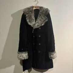 double shock コーデュロイ　ファージャケット　コート