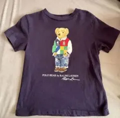 【人気】ラルフローレン ポロベア Tシャツ 100 3T ネイビー キッズ 半袖