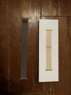 【美品】Apple Watch44mmケース用ゴールドミラネーゼループ