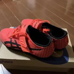 りんご様専用　ASICS スパイクシューズ オレンジ23.5