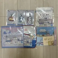 ちいかわ　一番くじ　ちいかわの湯　巾着　タオル　ラバーチャーム　クリアファイル