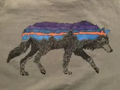 patagonia パタゴニア ウルフ バックプリント ロングスリーブ Tシャツ