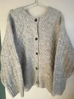 サマンサモスモス　前後2WAY ニットカーディガン　フリー