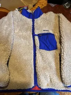 patagonia クラッシックレトロカーディガンmade in USA M白青