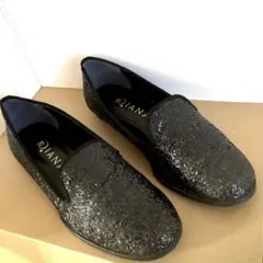 ダイアナ　ラメ.グリッターフラットパンプス