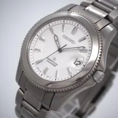 SEIKO セイコー ブライツ キネティック ギョーシェ文字盤 チタン