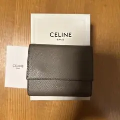 CELINE セリーヌ スモール トリフォールドウォレット グレー