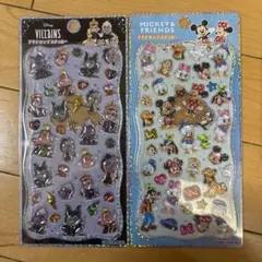 『国内正規品』ディズニープチドロップステッカー　ヴィランズ＆ミッキーシールセット