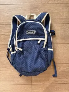 Coleman リュック ドット柄 ネイビー キッズ