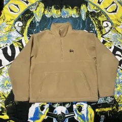 【間違いない】stussy ハーフジップ　フリースジャケット