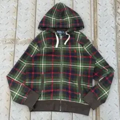 美品】00s Polo byラルフローレン チェック パーカー サーマルY2K