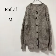 Rafraf ラフラフ カーディガン ニット 長袖 ベージュ M