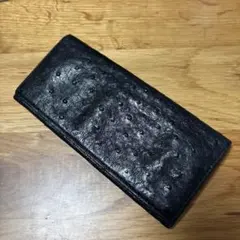 オーストリッチ 長財布 ブラックのサムネイル