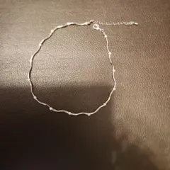 シルバー ウェーブ型 ネックレス