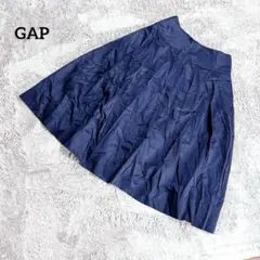 GAP ギャップ【M】フレアスカート ネイビー シンプル 綺麗めカジュアル 無地のサムネイル