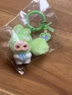 ぷくっとアングリーフェイス　ベイビースリー　ミニキーホルダー