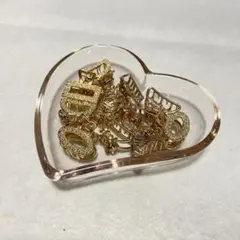 【3個セット】S ヘアクリップ ゴールド