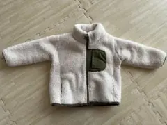 モコモコ　ボア　アウター　80サイズ