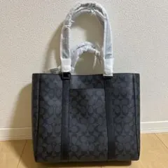 コーチ ダークグレー トートバッグ　CR385