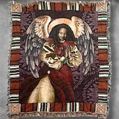 BOHM アート ラグ マット 古着 エンジェル 天使 絵画 タペストリー