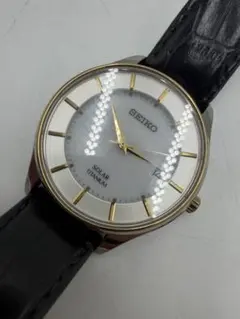 美品・ソーラーSEIKO セイコー V158-0AW0 デイデイト 鏡面仕上げ