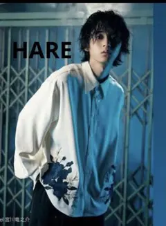 美品 HARE×Ado コラボ ローズ刺繍シャツ 白 M 新品タグ付き Ado HAREコラボ ローズ刺繍 シャツ ホワイト S 受注生産