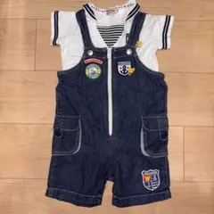 ミキハウス　マリン　オーバーオール　セット