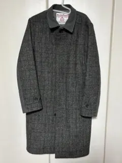 Harris Tweed チェスターコート グレー ロングコート ハリスツイード