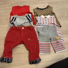 【美品】ミキハウス　長袖4枚、長ズボン2枚セット