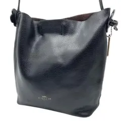 COACH/コーチ F58661 ぺブルレザー ショルダーバッグ 斜め掛け