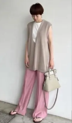 washable linen混パンツ　36のサムネイル