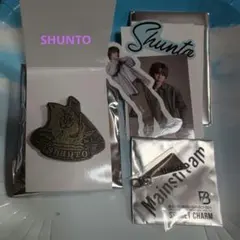 BE:FIRST SHUNTO ☆チャーム&ピンバッジ ＆ステッカー3点セット