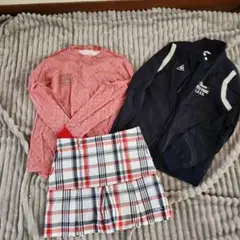 Cutter & Buck Mサイズ 赤 長袖シャツとスカートセット