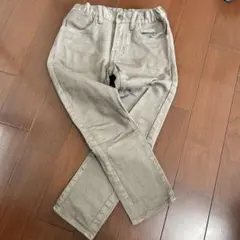 デニムダンガリー　ロングパンツ　130