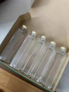 発送遅くなります！ガラス瓶 5本セット(キャップ付) ハーバリウム用