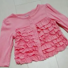 【80】GAP☆サーモンピンク☆カーディガン