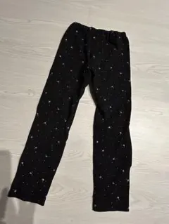 ユニクロ⭐︎星柄ブラックレギンス 120cm