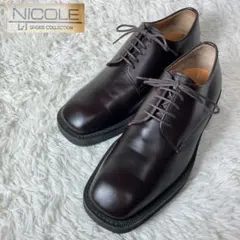 美品 NICOLE ニコル プレーントゥ レザーシューズ 革靴 24.5cmのサムネイル