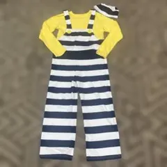 ミニオン 囚人 ストライプオーバーオールセット 仮装 ハロウィン