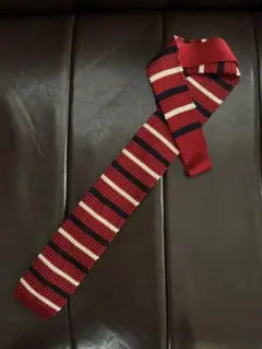 日本製 トミーヒルフィガー シルクニットタイ ネクタイ 絹100%