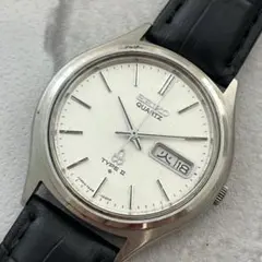 【稼動品】SEIKO セイコー TYPEII デイト シルバー シロ レザーのサムネイル