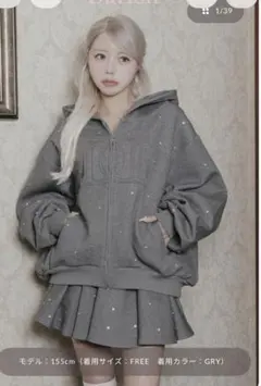 darich DDロゴビジュースウェットセットアップ グレー　fl