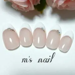 シンプルフレンチ♡ネイルチップ ブライダル