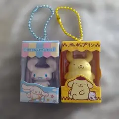 サンリオキャラクターズ　ミニチュアパッケージ　シナモロール　ポムポムプリン