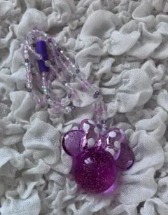 光るおもちゃ　ピンク　ミニーちゃん　ディズニー　ライト　ペンダント