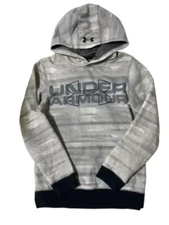 美品♡UNDER ARMOUR グレー ストライプ パーカー